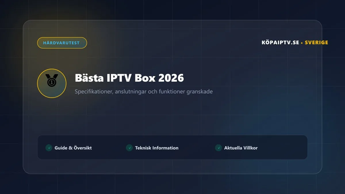 Bästa IPTV box med specifikationer