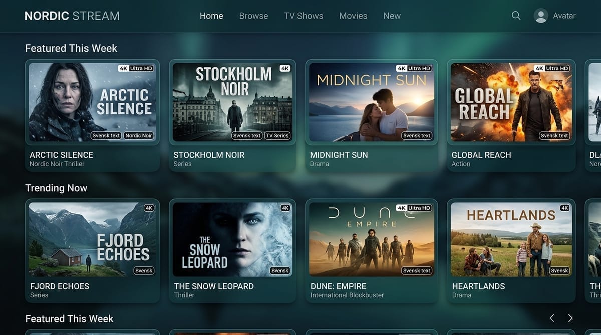 On-demand filmer och serier med svensk undertext
