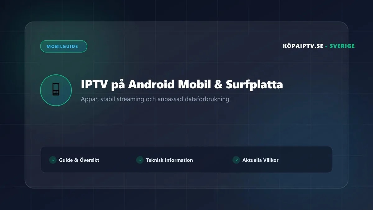 IPTV på Android mobil och surfplatta