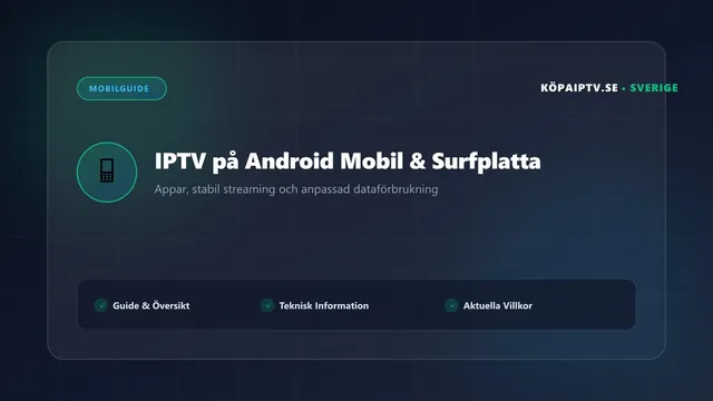 IPTV på Android mobil och surfplatta