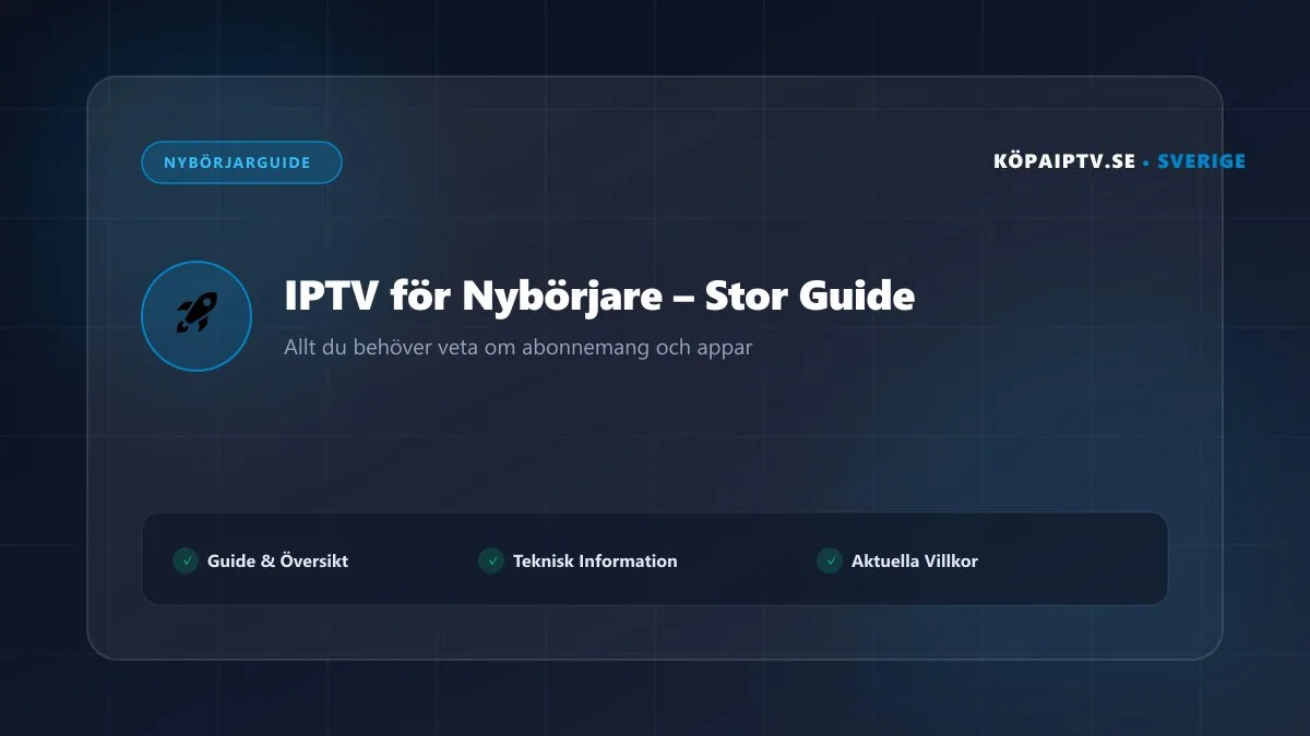 Kom igång med IPTV installation