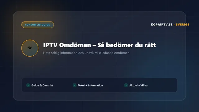 Granskning av IPTV omdömen och recensioner