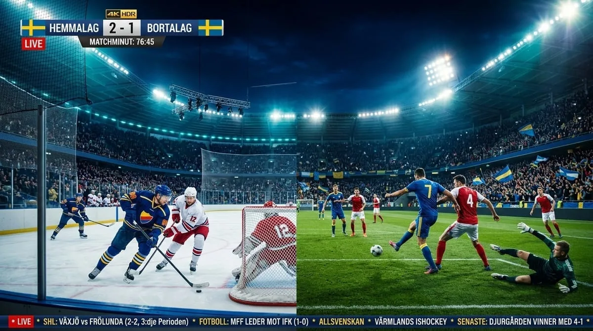 Direktsänd sport och matcher på IPTV