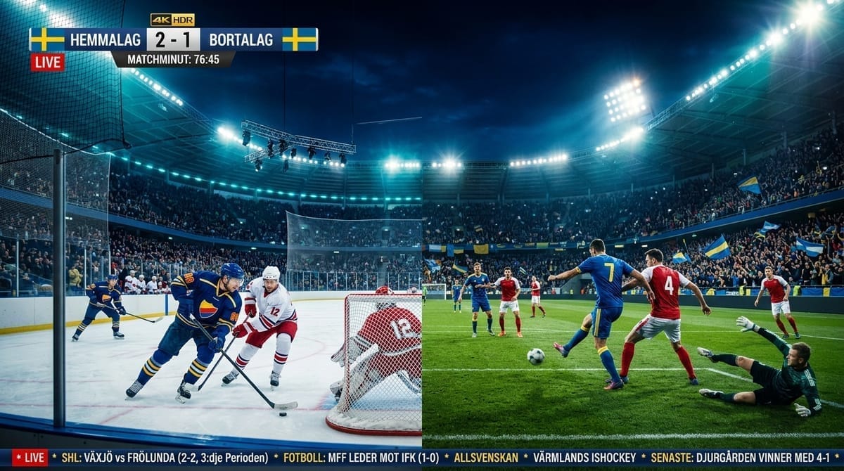 Nordisk sport och ishockey via IPTV